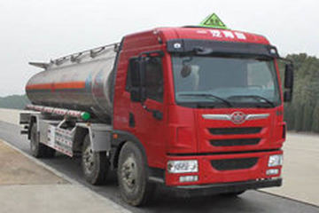 青岛解放 龙V 220马力 6X2 铝合金运油车(程力威牌)(CLW5250GYYLC5)外观图片
