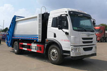 青岛解放 龙V 180马力 4X2 压缩式垃圾车(聚尘王牌)(HNY5167ZYSC5)