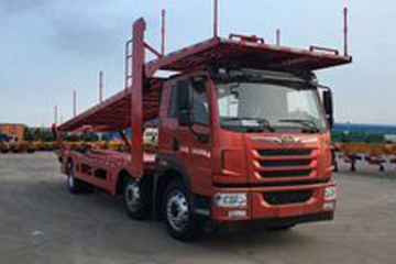 青岛解放 悍V 320马力 6X2 中置轴车辆运输车(中集牌)(ZJV5211TCLQD)