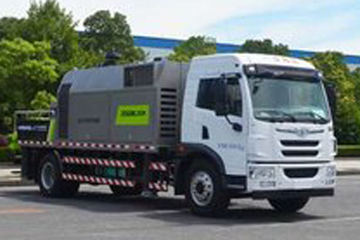 青岛解放 龙V 220马力 4X2 车载式混凝土泵车(中联牌)(ZLJ5180THBJE)
