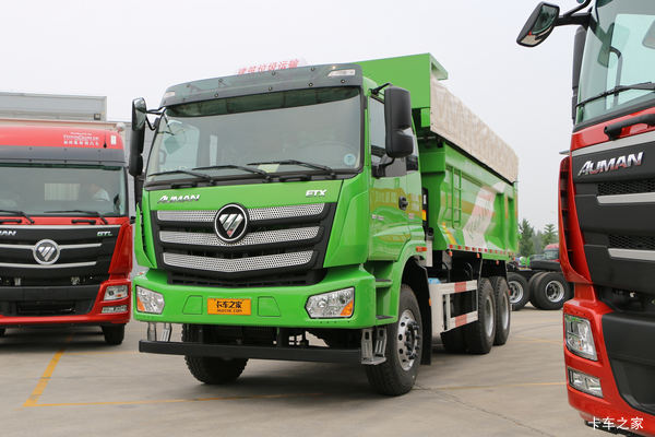 福田 欧曼新ETX 9系重卡 375马力 6X4 6.7米自卸车(前桥9T)(BJ3253DLPKH-AD)