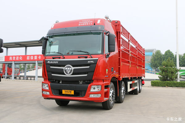 福田 欧曼GTL 6系重卡 360马力 8X4 9.45米仓栅式载货车(BJ5319CCY-AA)