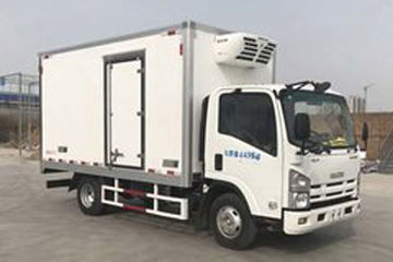 庆铃 五十铃KV600 130马力 4X2 4.06米冷藏车(鸿天牛牌)(HTN5041XLC)