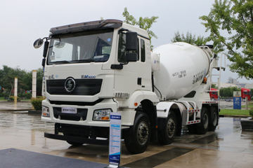 陕汽重卡 德龙新M3000 350马力 8X4 7.99方LNG混凝土搅拌车(国六)