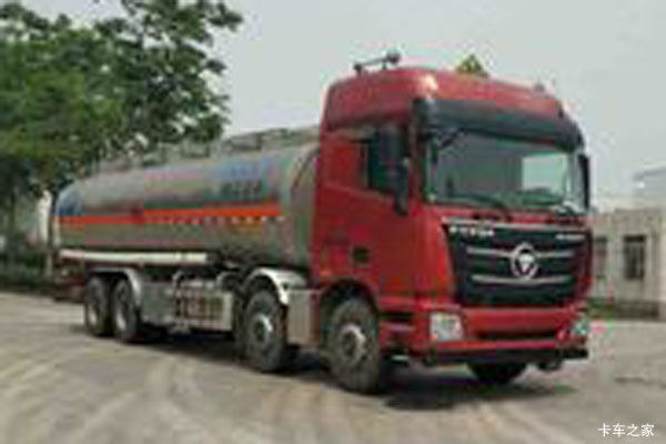 福田 欧曼GLT 320马力 8X4 铝合金运油车(瑞江牌)