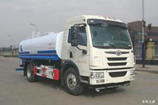 青岛解放 龙V 180马力 4X2 绿化喷洒车(聚尘王牌)(435后桥)