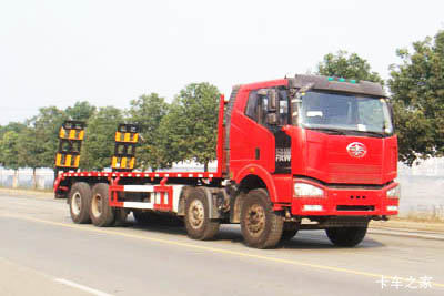 一汽解放 J6P 350马力 8X4 平板运输车(神狐牌)(HLQ5311TPBCA5)