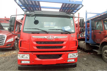 青岛解放 龙V 220马力 4X2 中置轴车辆运输车(中集)(ZJV5183TCLQD)