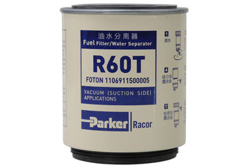 派克Parker 朝柴4102发动机专用 R60T 10微米柴油旋装粗滤