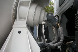 重汽豪沃(HOWO)底盘&nbsp;混凝土搅拌车外观                                                图片