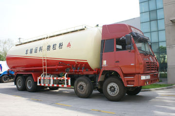 陕汽重卡 奥龙 270马力 8X4 粉粒物料车(三力牌)(CGJ5312GFL)