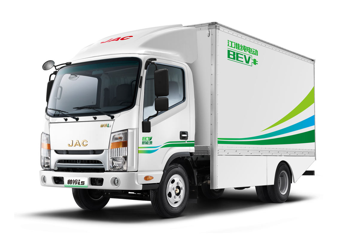 江淮 帅铃i5-Q330 4.5T 4.15米单排纯电动厢式轻卡(宽体)