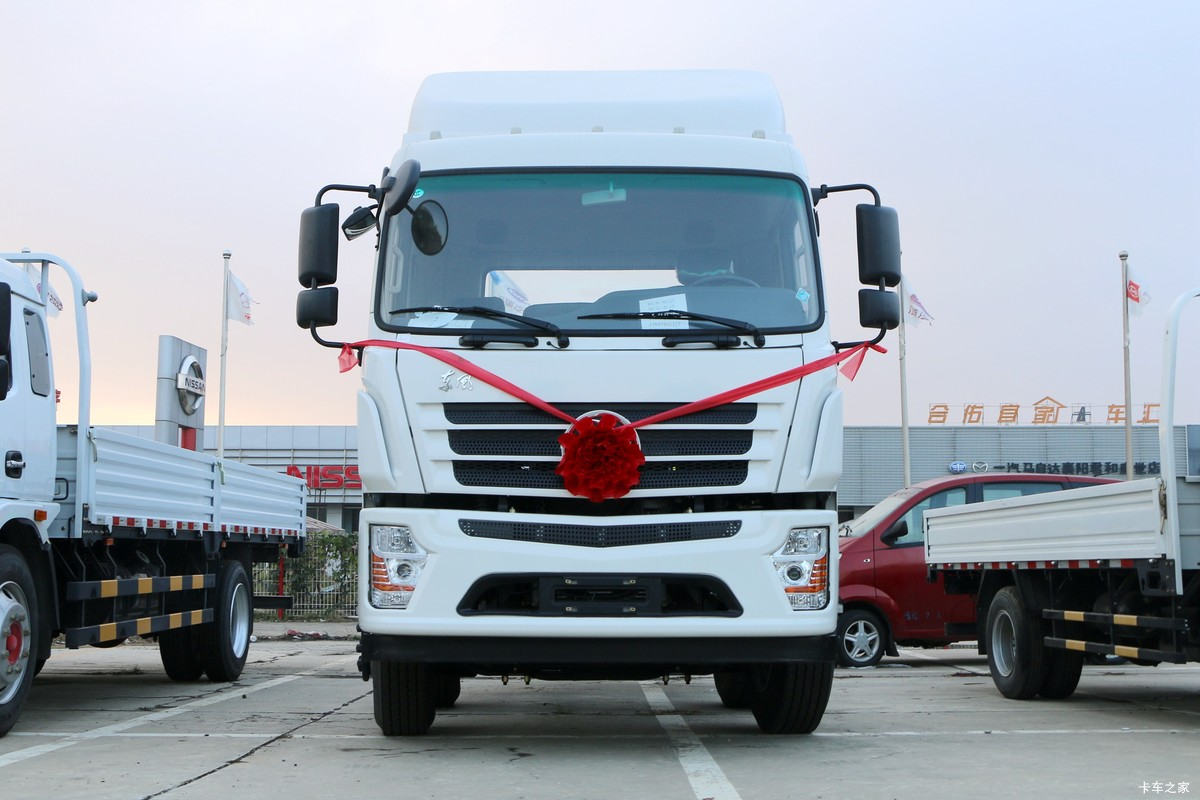 东风新疆 专底系列 350马力 8X4 平板运输车(大力牌)