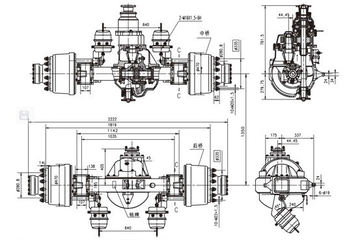红岩20048302(单级减速) 双联驱动桥