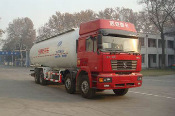 陕汽重卡 德龙F3000 336马力 8X4 粉粒物料车(宇通牌)(YTZ5315GFL34E)