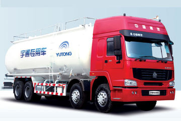 中国重汽 HOWO A7 336马力 8X4 粉粒物料车(宇通牌)(YTZ5317GSL42E)