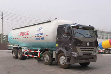 中国重汽 HOWO A7 336马力 8X4 粉粒物料车(宇通牌)(YTZ5317GFL44E)