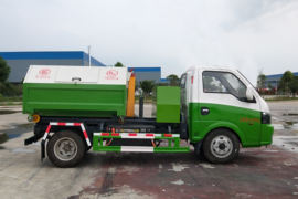 东风华神底盘&nbsp;电动垃圾车外观图片