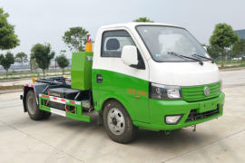 东风华神底盘&nbsp;电动垃圾车外观图片