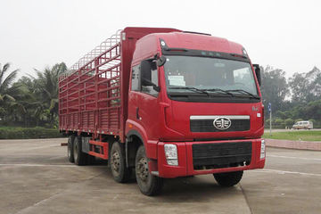 青岛解放 新大威重卡 336马力 8X4 9.5米排半仓栅式载货车(CA5315XXYP2K15L7T4CEA80-1)