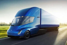 特斯拉Semi&nbsp;电动牵引车外观图片