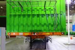 中集华骏 13米鹅颈仓栅式半挂车(自重6.68吨)