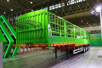 中集华骏 13米鹅颈仓栅式半挂车(自重6.68吨)