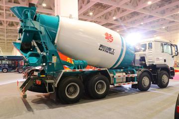 重汽汕德卡底盘&nbsp;混凝土搅拌车外观                                                图片