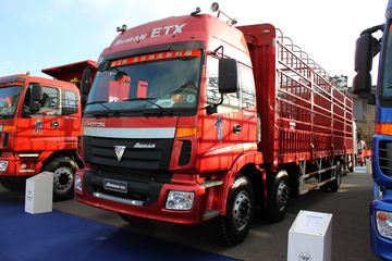 福田 欧曼VT 5系中卡 220马力 6X2 9.5米仓栅式载货车(2280平顶标准型驾驶室)(BJ5252CCY-1)