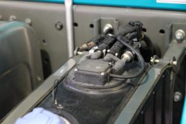 重汽汕德卡底盘&nbsp;混凝土搅拌车底盘                                                图片