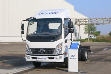 现代商用车 泓图200 88马力 4X2 3.7米单排仓栅式轻卡(CNJ5040CCYEDF28V)