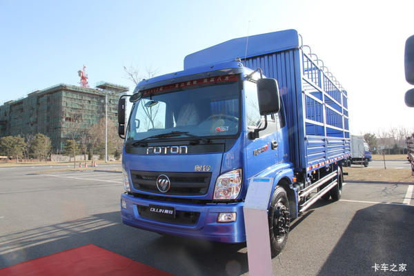 福田 奥铃CTX中卡 154马力 6.75米排半仓栅式载货车(2012款)(BJ5169CCY-AB)