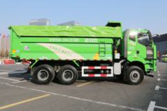 一汽解放 新J6P重卡 440马力 6X4 5.6米LNG渣土自卸车(国六)(CA3250P66M25L1T1E6)