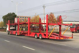 轩德X6&nbsp;中置轴车辆运输车外观图片