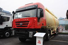 上汽红岩 杰狮 380马力 8X4 粉粒物料车(潍柴)(CQ5314GFLHTG466)