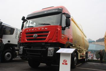 上汽红岩 杰狮 380马力 8X4 粉粒物料车(潍柴)(CQ5314GFLHTG466)