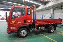 中国重汽HOWO 悍将 经典款 116马力 3.3米排半栏板轻卡(ZZ1047C2813E145)