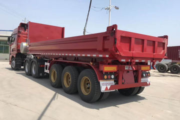 建宇 8.5米平板后翻自卸半挂车