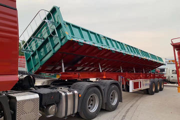 梁山跃通 13米直梁侧翻自卸半挂车