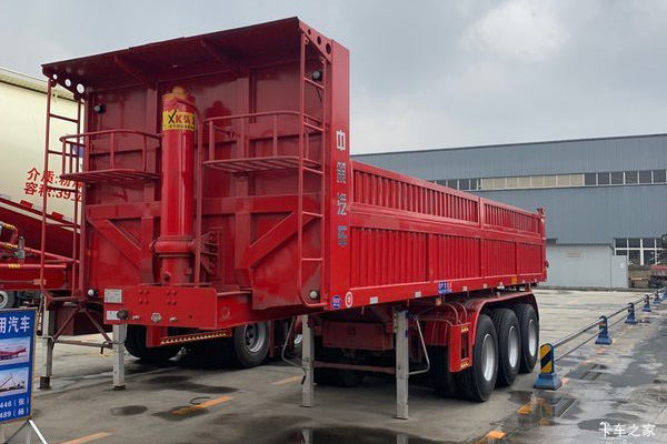 宏泰 9米后翻自卸半挂车