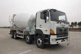 日野底盘&nbsp;混凝土搅拌车外观                                                图片