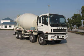 五十铃底盘&nbsp;混凝土搅拌车外观                                                图片