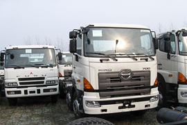 日野底盘&nbsp;混凝土搅拌车外观                                                图片