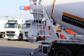 重汽豪沃(HOWO)底盘&nbsp;混凝土搅拌车上装                                                图片