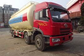 一汽解放底盘&nbsp;粉粒物料运输车外观图片