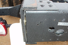 福田欧曼底盘&nbsp;平板运输车底盘图片