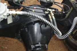 福田欧曼底盘&nbsp;平板运输车底盘图片