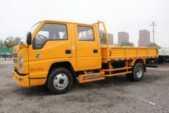 江铃 新款顺达窄体 116马力 3.265米双排栏板轻卡(国六)(JX1041TSG26)
