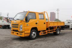 江铃 新款顺达窄体 116马力 3.265米双排栏板轻卡(国六)(JX1041TSG26)