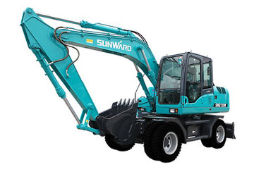 山河智能 SWE130W轮式小型挖掘机